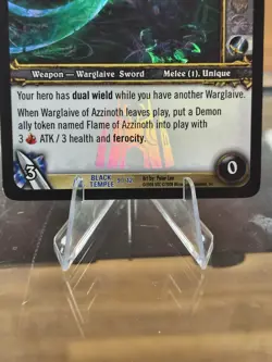FOIL World of Warcraft TCG Warglaive of Azzinoth SET. One Right + One Left cards - Image 4