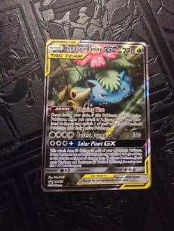 Pokemon TCG Venusaur & Snivy Tag Team GX Black Star Promo Card SM229 M/NM - Image 1