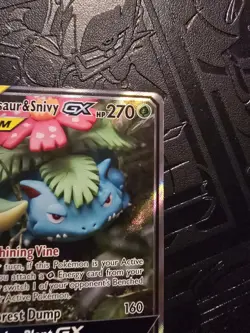 Pokemon TCG Venusaur & Snivy Tag Team GX Black Star Promo Card SM229 M/NM - Image 4