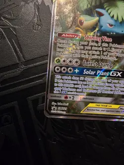 Pokemon TCG Venusaur & Snivy Tag Team GX Black Star Promo Card SM229 M/NM - Image 5