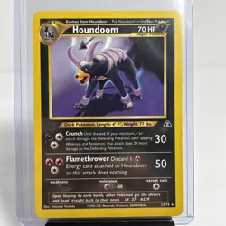 Houndoom 23/75 Neo Discovery Rare Vintage Pokemon Card WOTC TCG - Image 1