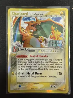 POKEMON CHARIZARD DELTA SPECIES EX CRYSTAL GUARDIANS REVERSE HOLO STAMPED CARD - Image 1