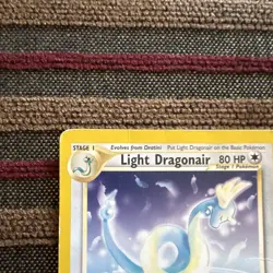 Pokemon TCG Light Dragonair 22/105 Neo Destiny & Moltres Promo Card Lot 2 - Image 3