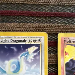 Pokemon TCG Light Dragonair 22/105 Neo Destiny & Moltres Promo Card Lot 2 - Image 4