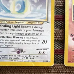 Pokemon TCG Light Dragonair 22/105 Neo Destiny & Moltres Promo Card Lot 2 - Image 5