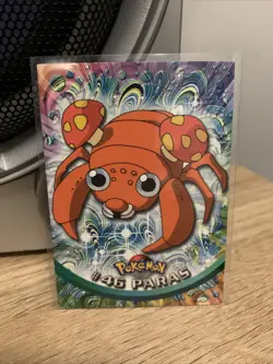 Pokemon Card Paras #46 TOPPS Series 1 Blue Logo 1st Print NEAR MINT Non-Holo!!!! - Image 1