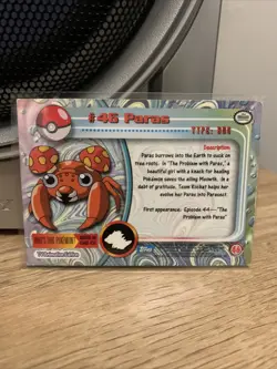 Pokemon Card Paras #46 TOPPS Series 1 Blue Logo 1st Print NEAR MINT Non-Holo!!!! - Image 2