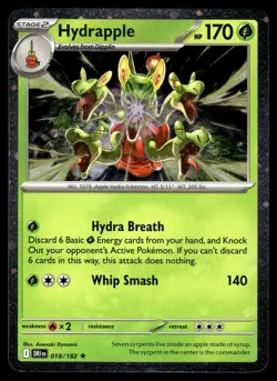 Hydrapple (Cosmos Holo) 018/182 Rare Miscellaneous Cards & Products Pokemon NM - Image 1