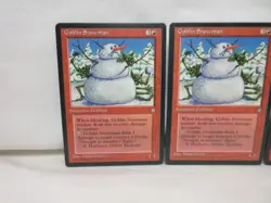 GOBLIN SNOWMAN X3 MAGIC THE GATHERING ICE AGE 1995 MTG Trading Card #628 - Image 3