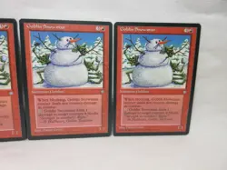 GOBLIN SNOWMAN X3 MAGIC THE GATHERING ICE AGE 1995 MTG Trading Card #628 - Image 4