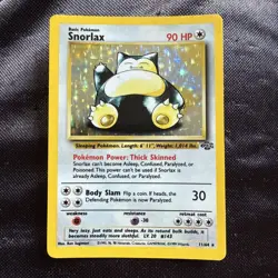 Pokemon Snorlax Jungle Rare Holo Card 11/64 90 HP Basic English - Image 1
