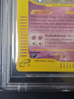 Gengar Holo 13/144 Skyridge Vintage Pokemon Card BGS 8.5 NM-Mint+ Swirl 🌀 Wotc - Image 2