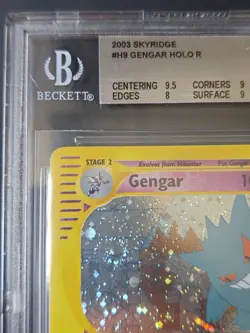 Gengar Holo 13/144 Skyridge Vintage Pokemon Card BGS 8.5 NM-Mint+ Swirl 🌀 Wotc - Image 5