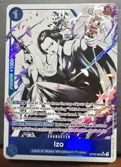 Ace & Newgate St22 002 Izo Alt Art One Piece Card TCG NM - Image 1