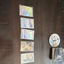Nintendo Pokemon TCG Unbroken Bonds 5-Card Lot Caterpie 1/214 Foil Full Art - Image 1