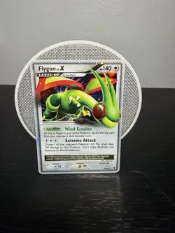 Flygon LV.X Holo Pokemon Card 105/111 Rising Rivals Series NM - Image 1