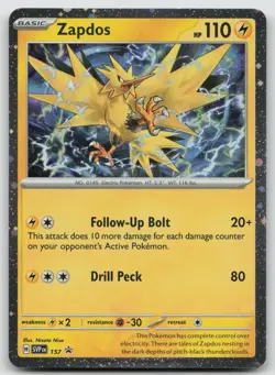Zapdos - Promo SV: Scarlet & Violet Promo Cards 157 Holo NM - Image 1