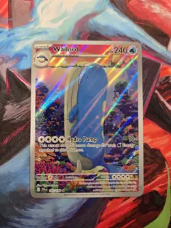Wailord 162/159 Journey Together Illustration Rare Pokemon Card NM - Image 1