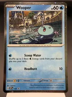 Wooper SVP155 - Holo Promo - Scarlet & Violet Poromo Pokemon Card NM - Image 1