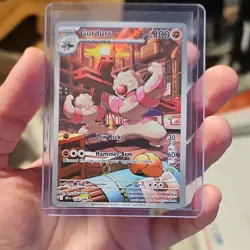 Pokemon Gurdurr 126/086 Sv: Black Bolt Illustration Rare Holo English 2025 Card - Image 1