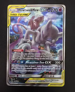 Mewtwo & Mew GX SM191 Black Star Promo Card NM - Image 2