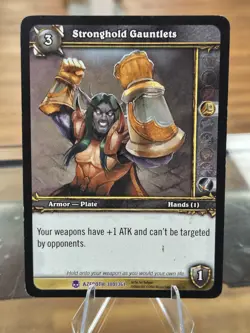 World of Warcraft TCG Stronghold Gauntlets 300/361 Azeroth Epic LP Free Ship! - Image 1