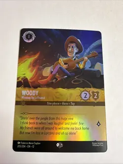 Disney Lorcana Woody Waiting for a Friend 205/204 Foil EN - Image 1