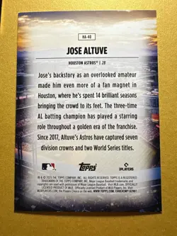 2025 Topps Series 2 - Home Field Advantage Jose Altuve #HA-40 - Image 3
