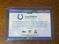 2025 Topps Chrome Cosmic Tyler Warren Stars In The Night RC #STN-10 Colts - Image 2