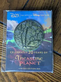 DISNEY D23 Celebrates 20 Years of Treasure Planet Map Pin Limited Edition 800 - Image 1