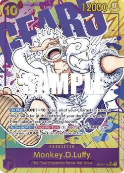 Monkey.D.Luffy OP05-119 SEC Alternate Art One Piece Card Game Near Mint - Image 1
