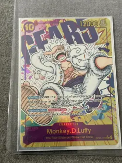 Monkey.D.Luffy OP05-119 SEC Alternate Art One Piece Card Game Near Mint - Image 2