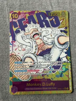 Monkey.D.Luffy OP05-119 SEC Alternate Art One Piece Card Game Near Mint - Image 3