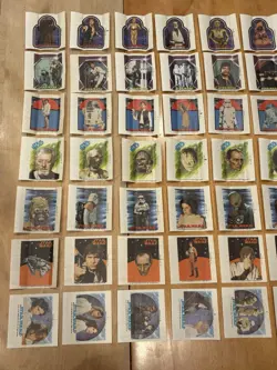1978 Topps Star Wars Sugar Free Gum Set Of 56 Different Wrappers Rare Beautiful - Image 2