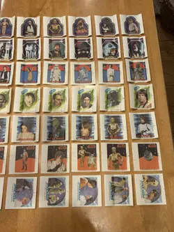 1978 Topps Star Wars Sugar Free Gum Set Of 56 Different Wrappers Rare Beautiful - Image 3