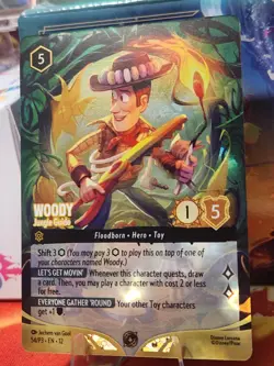 Woody - Jungle Guide (Store Championship) 54 Disney Lorcana Promo Cards Holo - Image 2