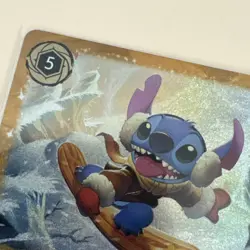 Disney Lorcana Stitch - Carefree Snowboarder Enchanted Foil Promo - Image 2