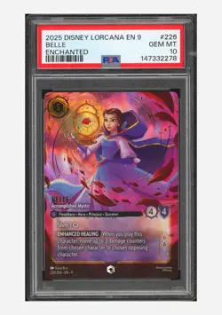Disney Lorcana PSA 10 Belle Enchanted 2025 226/204 EN9 English - Image 1
