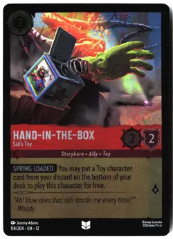 Disney Lorcana TCG Hand-in-the-Box 114/204 Foil Wilds Unknown - Image 1