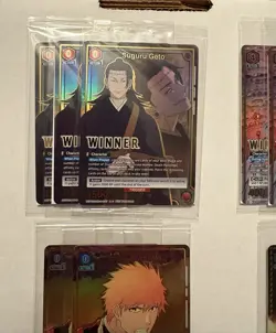 Bandai Union Arena WINNER Pack/Release Event 17 Card Promo Foil Lot - Image 2