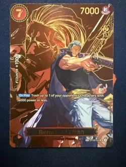 One Piece TCG Ben Beckman OP09-009 Special Parallel SP Carrying On His Will Eng - Image 1