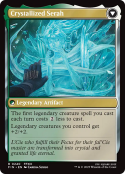x1 Serah Farron // Crystallized Serah FIN Final Fantasy MTG 240 M/NM 1x - Image 2