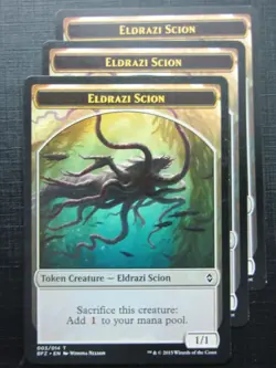 MTG Magic Token Cards: ELDRAZI SCION x3 # 18A10 - Image 1