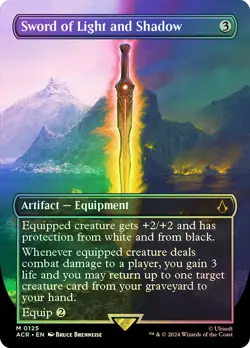MTG FOIL Sword of Light and Shadow Borderless - Assassin's Creed #125 - Image 1