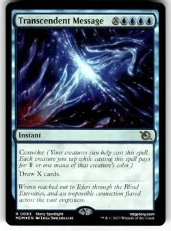 Transcendent Message 83 Rare March of the Machine Magic: The Gathering Foil NM - Image 1