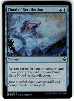 Flood of Recollection 61 Common Commander Legends Magic: The Gathering Foil NM - Image 1