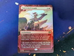1x Aggravated Assault FOIL - NM - Wilds of Eldraine: Enchanting Tales - WOT - 18 - Image 1