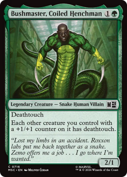 Bushmaster, Coiled Henchman (FOIL) x1 - MTG MSC #716 - Image 1