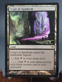 Crypt of Agadeem Zendikar MTG Regular Near Mint - Image 1