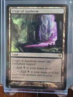 Crypt of Agadeem Zendikar MTG Regular Near Mint - Image 3